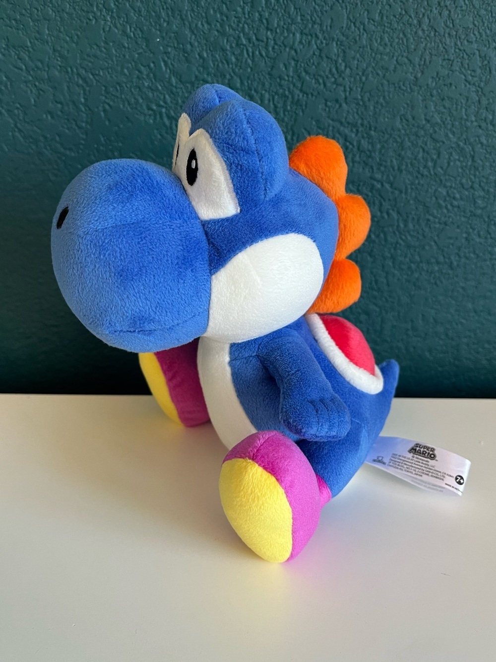 Little Buddy Super Mario Bros Yoshi 8" Plush Royal Blue Official Nintendo